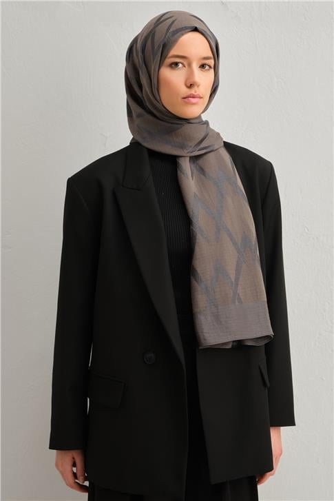 Armine Lyocell Naia Zikzak Desen Şal 1113-9