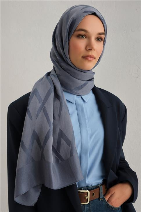 Armine Lyocell Naia Zikzak Desen Şal 1113-30