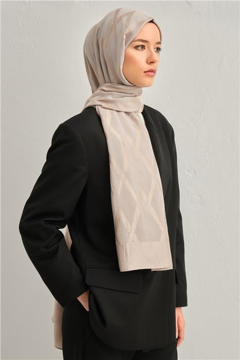 Armine Lyocell Naia Zikzak Desen Şal 1113-8