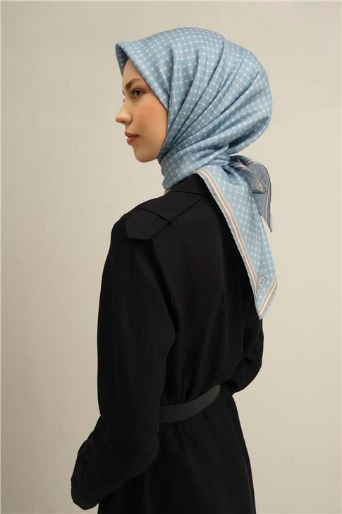 Armine Monogram Desenli Saf İpek Twill Eşarp 9345D 08