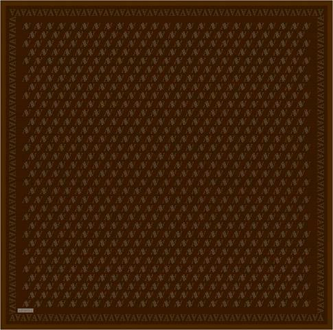 Armine Monogram Desenli Saf İpek Twill Eşarp 9412D 84