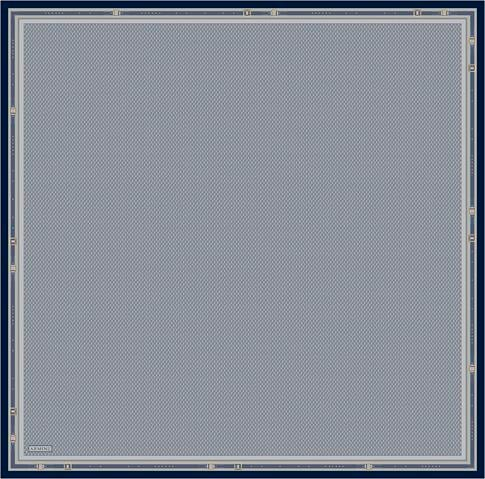 Armine Monogram Desenli Saf İpek Twill Eşarp 9401D 04
