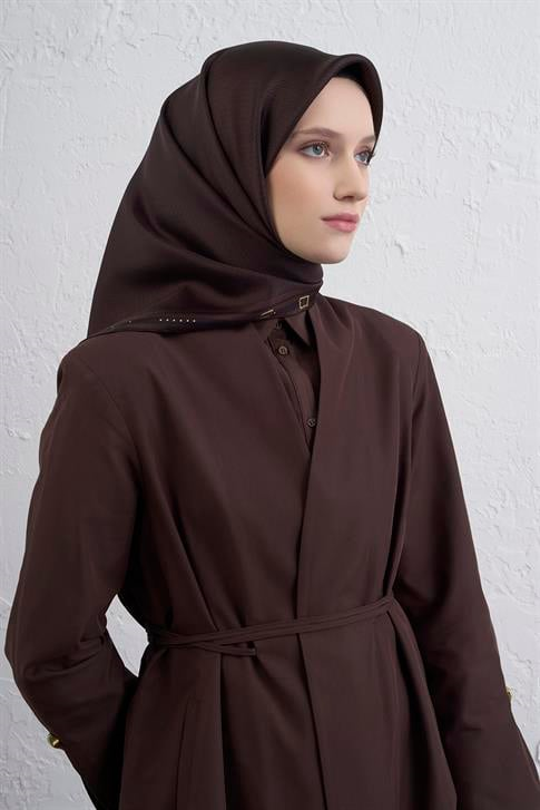Armine Monogram Desenli Saf İpek Twill Eşarp 9401D 55
