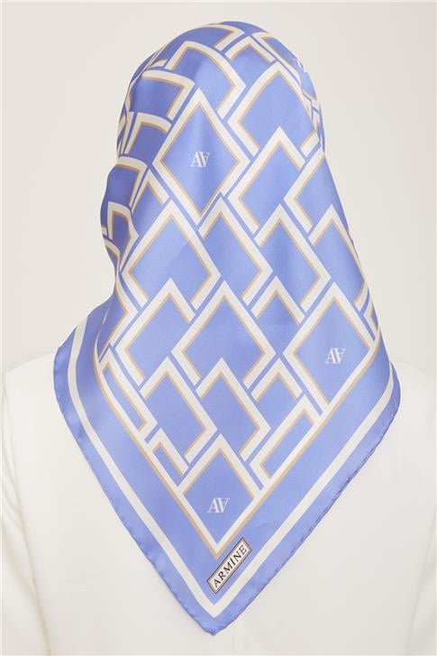 Armine Monogram Desenli Twill İpek Eşarp 24Ya9132 85 80