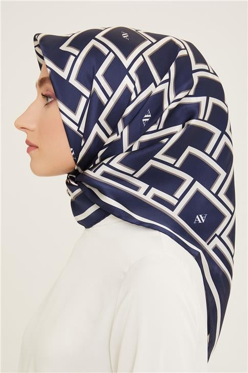 Armine Monogram Desenli Twill İpek Eşarp 24Ya9132 85 88