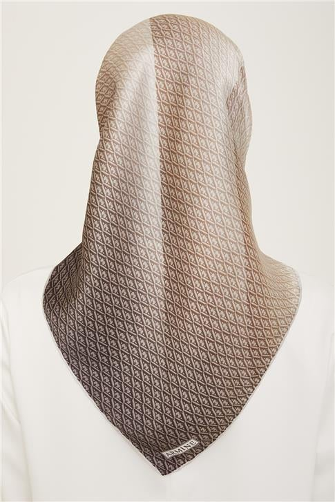 Armine Monogram Desenli Twill İpek Eşarp 24Ya9104 52 33