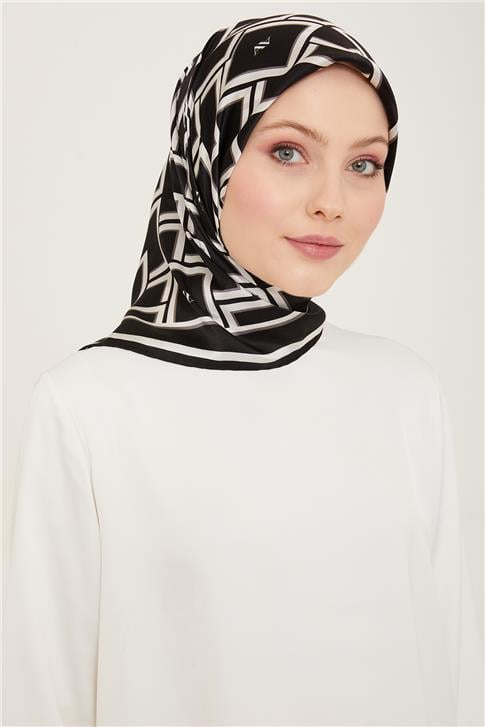 Armine Monogram Desenli Twill İpek Eşarp 24Ya9132 85 87