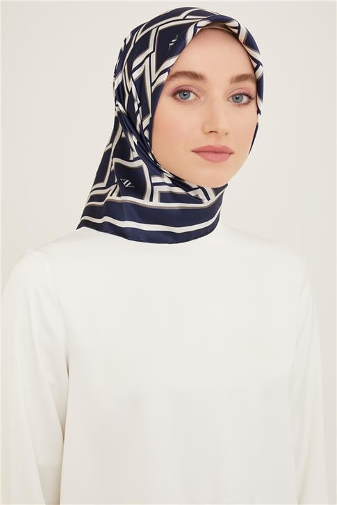 Armine Monogram Desenli Twill İpek Eşarp 24Ya9132 85 88