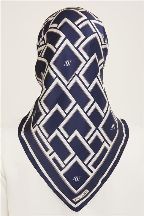 Armine Monogram Desenli Twill İpek Eşarp 24Ya9132 85 88