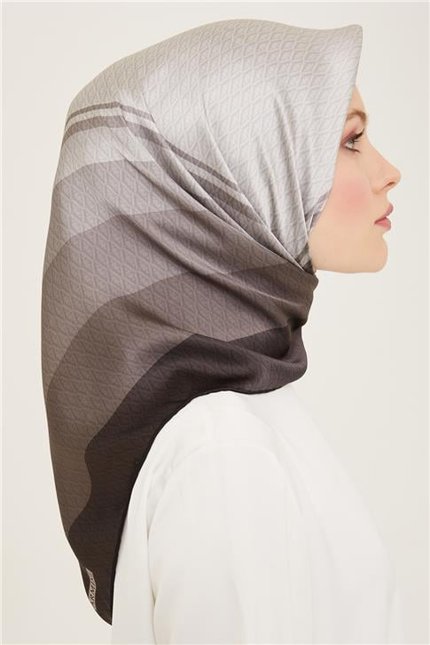 Armine Monogram Desenli Twill İpek Eşarp 24Ya9111 85 03