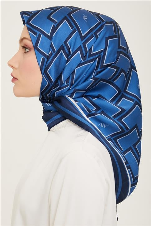 Armine Monogram Desenli Twill İpek Eşarp 24Ya9132 85 33