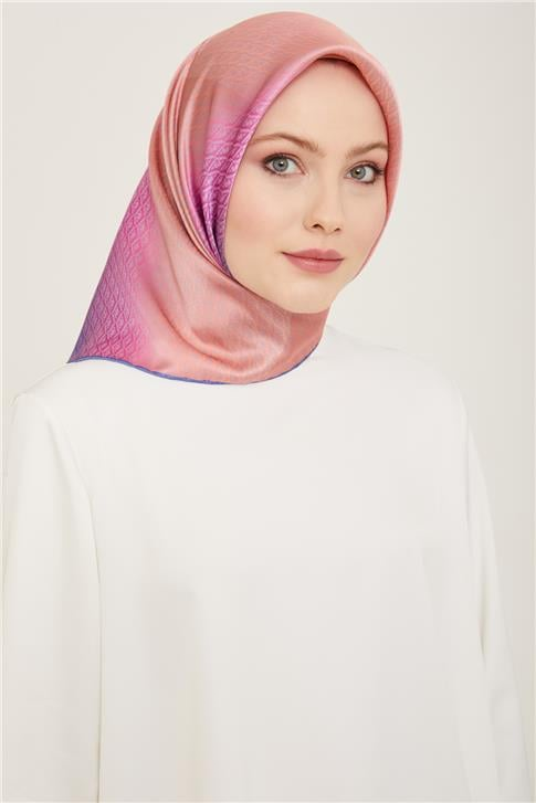 Armine Monogram Desenli Twill İpek Eşarp 24Ya9104 52 03