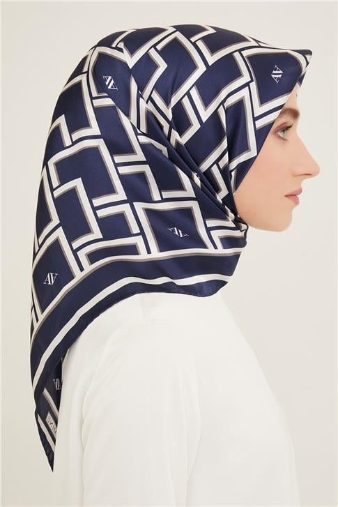 Armine Monogram Desenli Twill İpek Eşarp 24Ya9132 85 88
