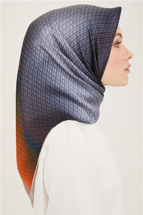 Armine Monogram Desenli Twill İpek Eşarp 24Ya9104 52 22
