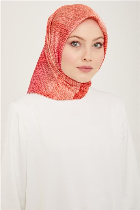 Armine Monogram Desenli Twill İpek Eşarp 24Ya9104 52 52