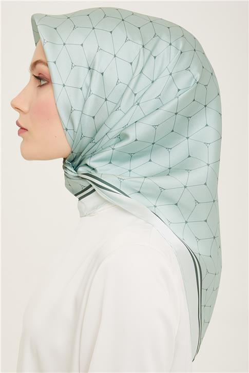 Armine Monogram Desenli Twill İpek Eşarp 24Ya9166 34 36