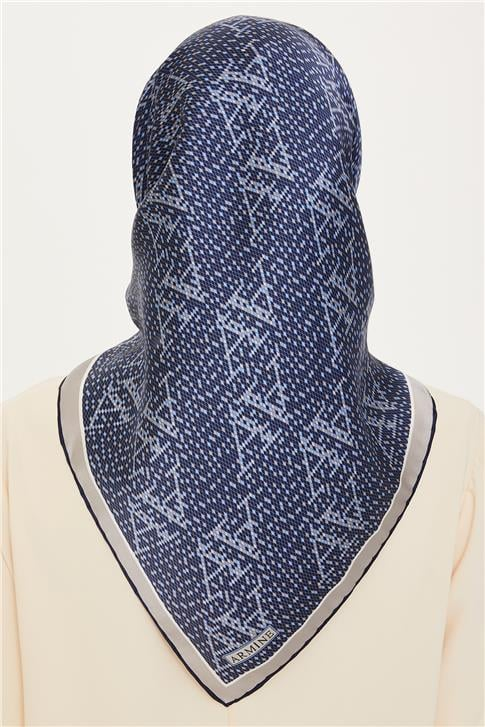 Armine Monogram Desenli Twill Saf İpek Eşarp 9228D 82