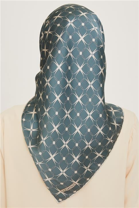 Armine Monogram Desenli Twill Saf İpek Eşarp 9207D 83
