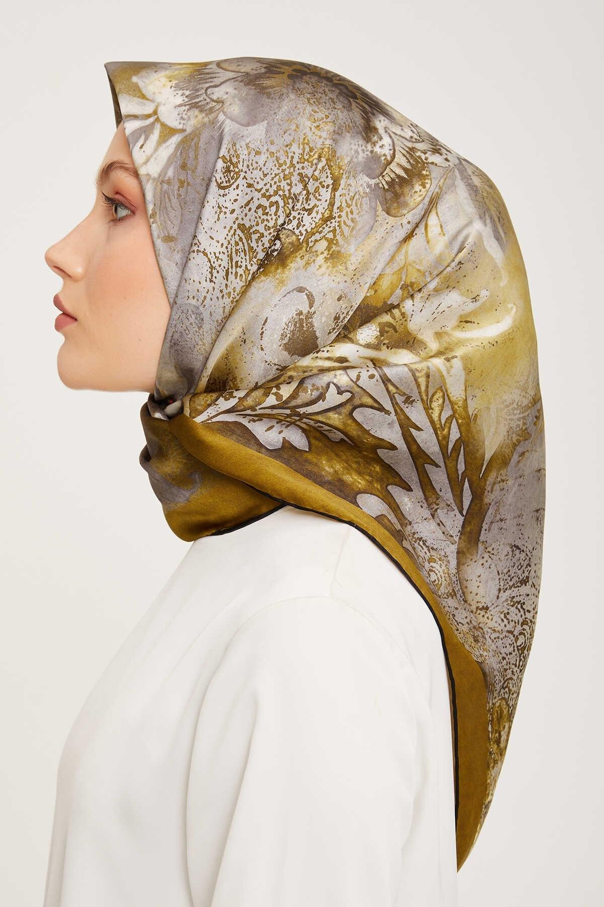 Armine Nostalji Serisi Twill İpek Eşarp 9041-53NT