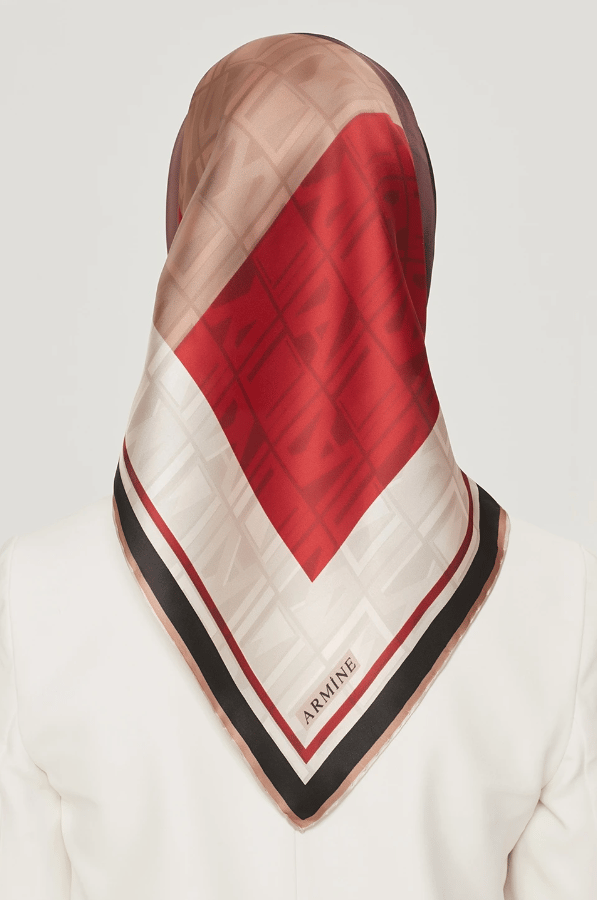 Armine Nostalji Serisi Twill İpek  Eşarp 8516D-30