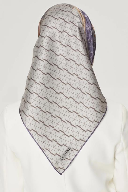 Armine Nostalji Serisi Twill İpek Eşarp 8519-05