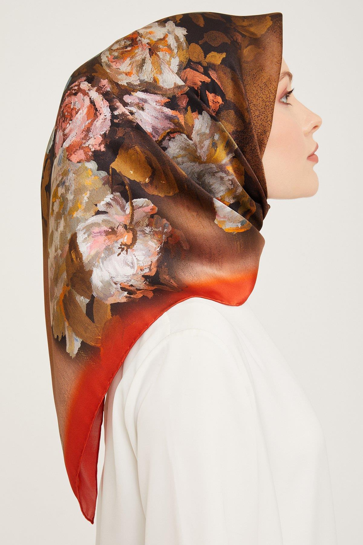 Armine Nostalji Serisi Twill İpek Eşarp 9025-53NT