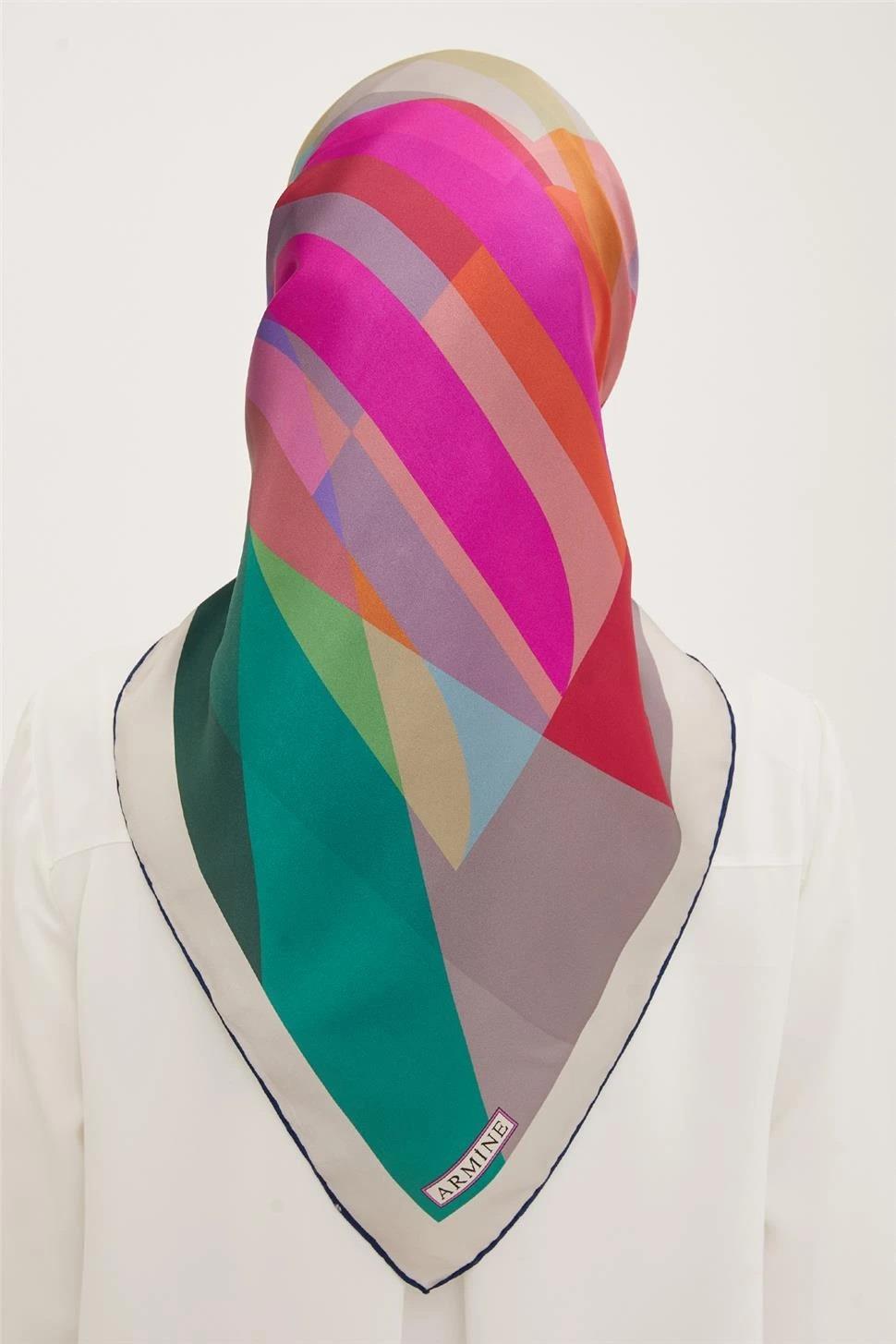 Armine Nostalji Serisi Twill İpek Eşarp 8901-01NT