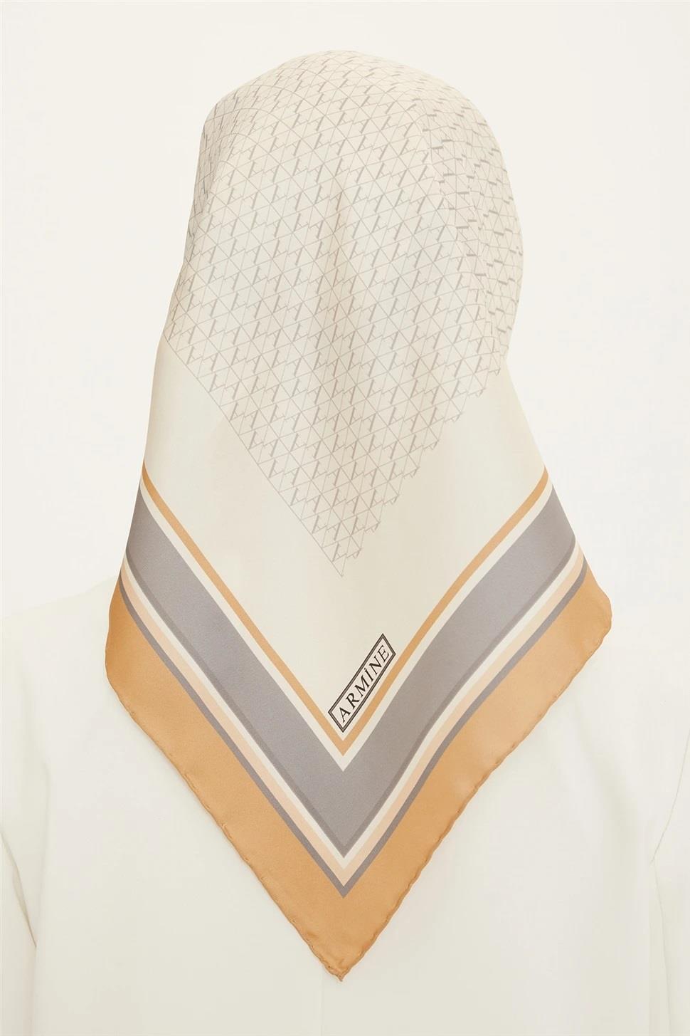 Armine Nostalji Serisi Twill İpek Eşarp 8724-03