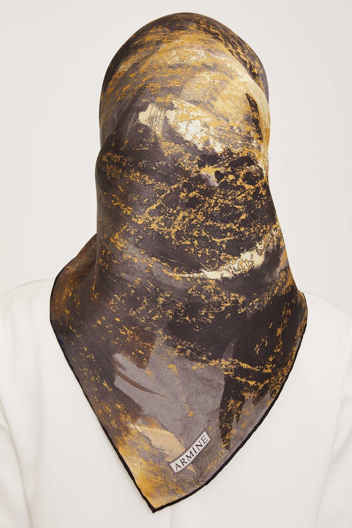 Armine Nostalji Serisi Twill İpek Eşarp 9015-08NT