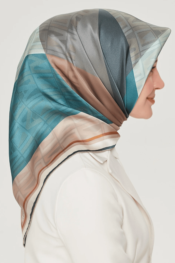 Armine Nostalji Serisi Twill İpek  Eşarp 8516D-34