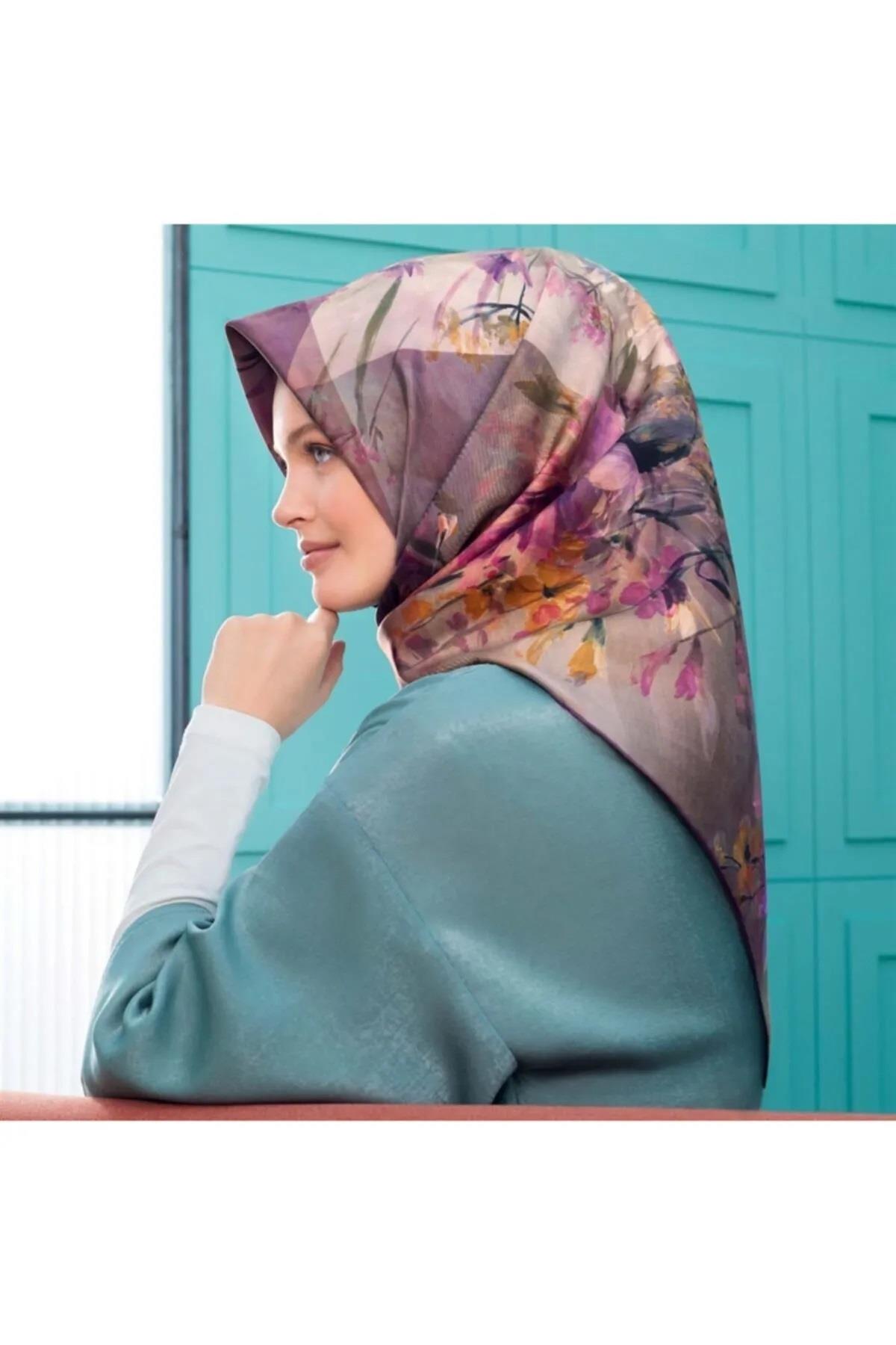 Armine Nostalji Serisi Twill İpek  Eşarp 7915-32NT