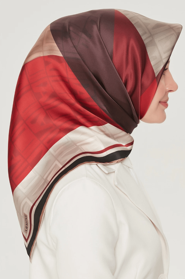 Armine Nostalji Serisi Twill İpek  Eşarp 8516D-30