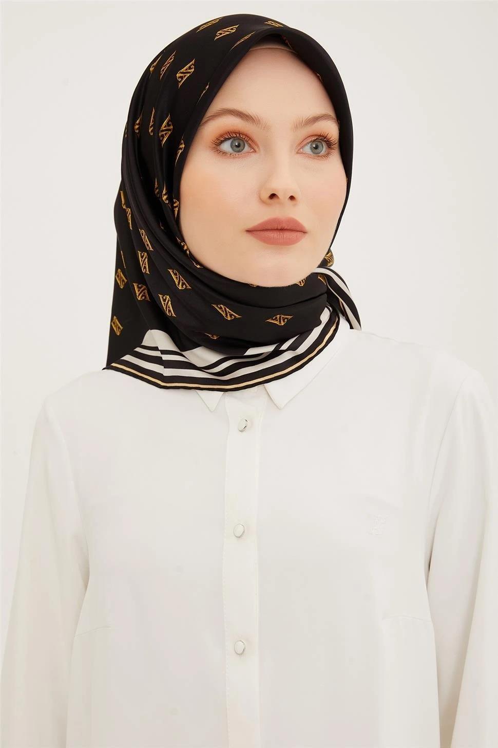 Armine Nostalji Serisi Twill İpek Eşarp 8959-01NT