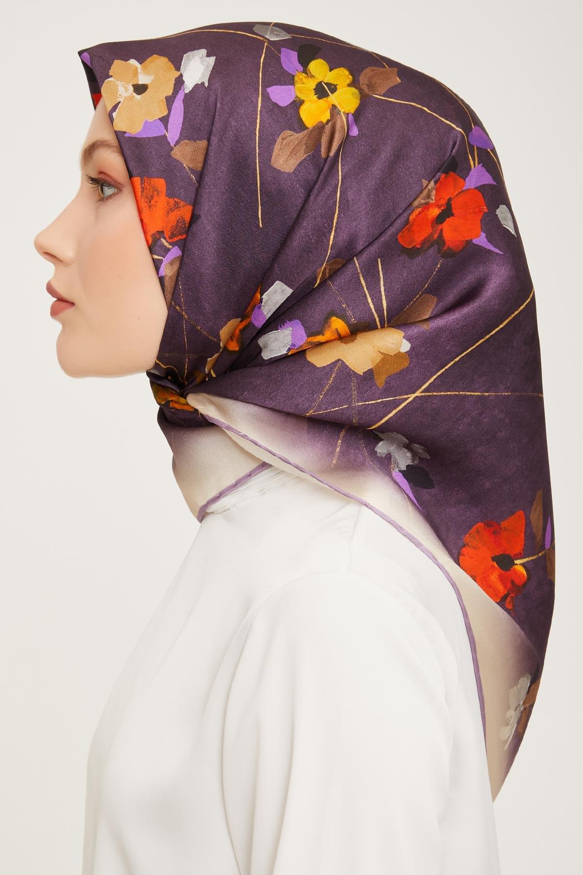 Armine Nostalji Serisi Twill İpek Eşarp 9048-32NT