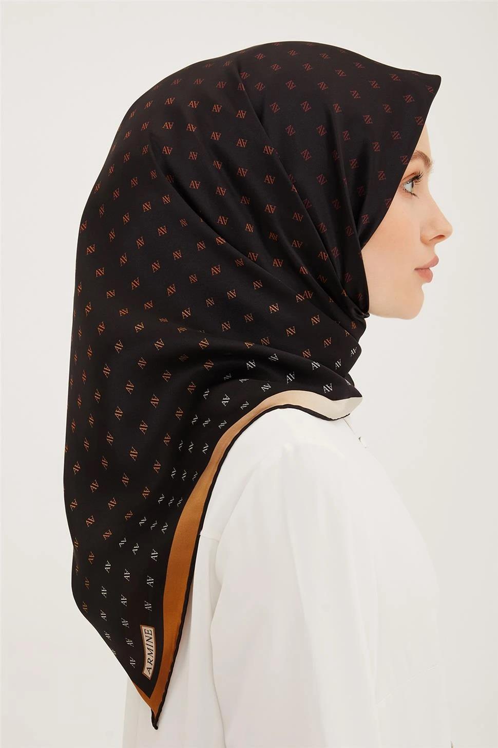 Armine Nostalji Serisi Twill İpek  Eşarp 8936D-02