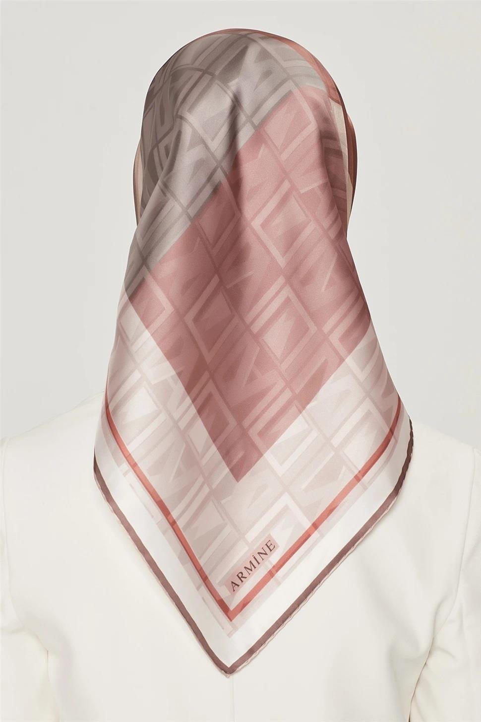 Armine Nostalji Serisi Twill İpek  Eşarp 8516D-36