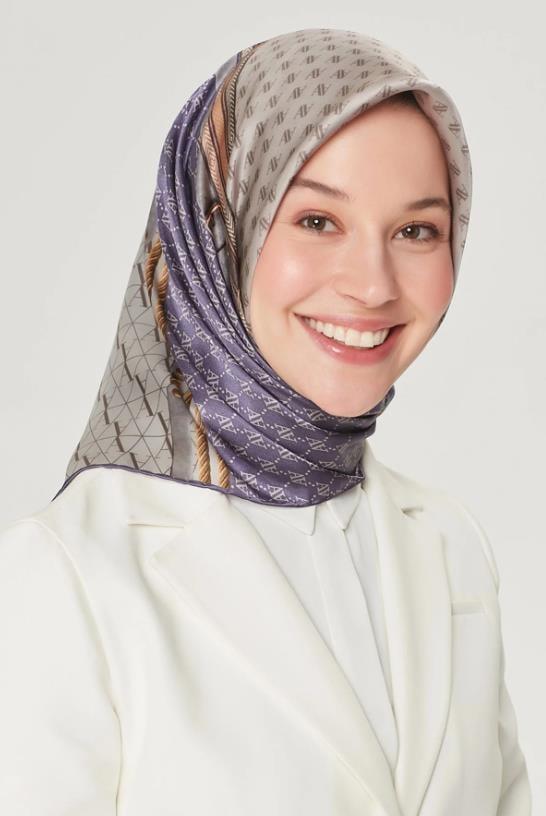 Armine Nostalji Serisi Twill İpek Eşarp 8519-05