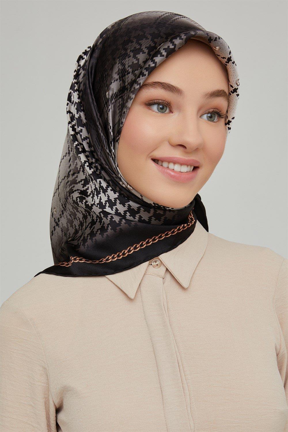 Armine Nostalji Serisi Twill İpek Eşarp 8612-80NT