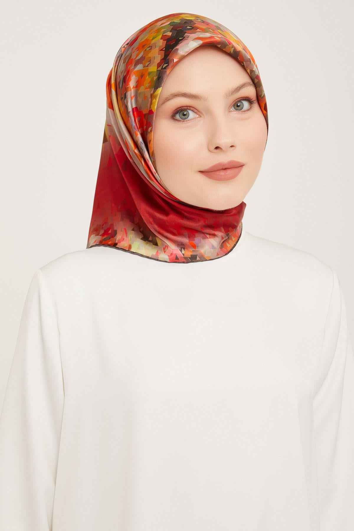 Armine Nostalji Serisi Twill İpek Eşarp 9043-04NT