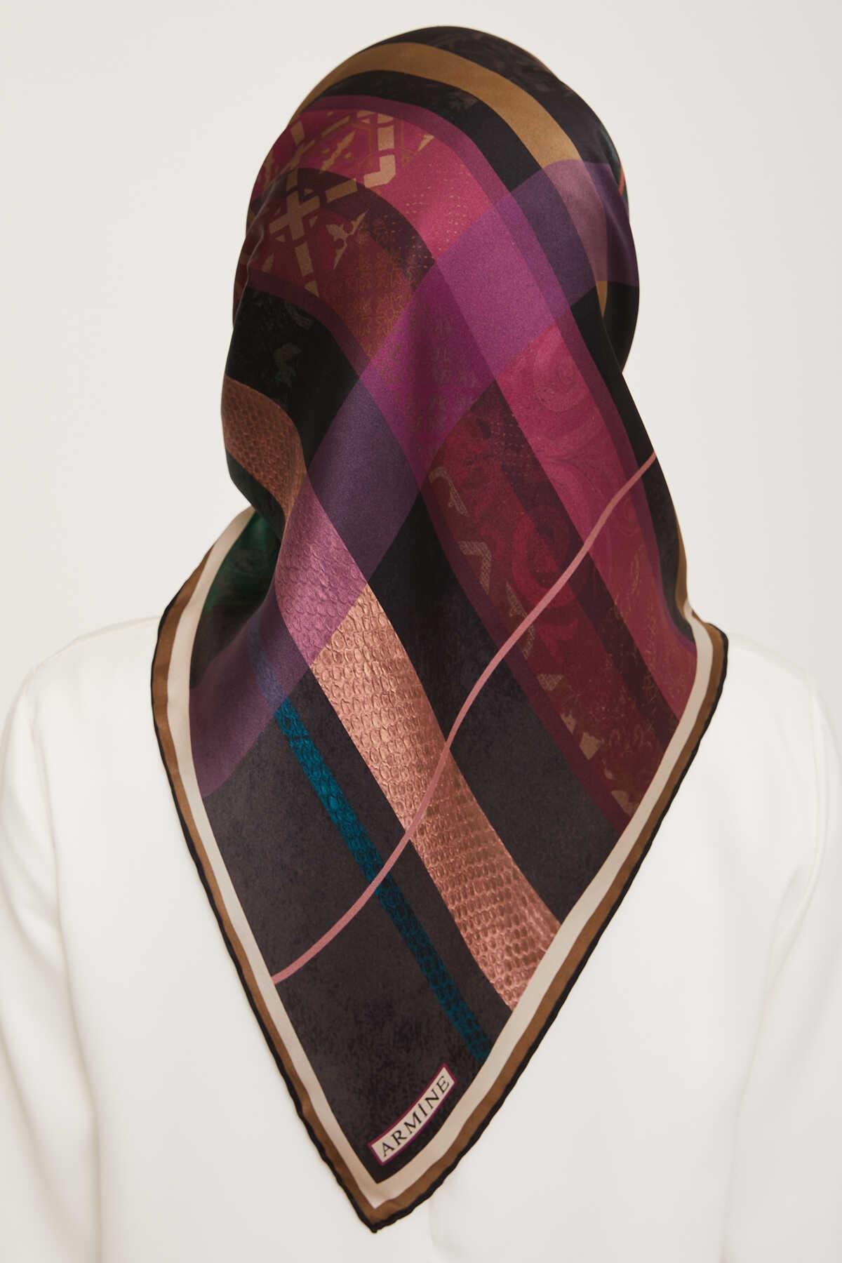 Armine Nostalji Serisi Twill İpek Eşarp 9023-07NT