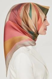 Armine Nostalji Serisi Twill İpek  Eşarp 8507D-05