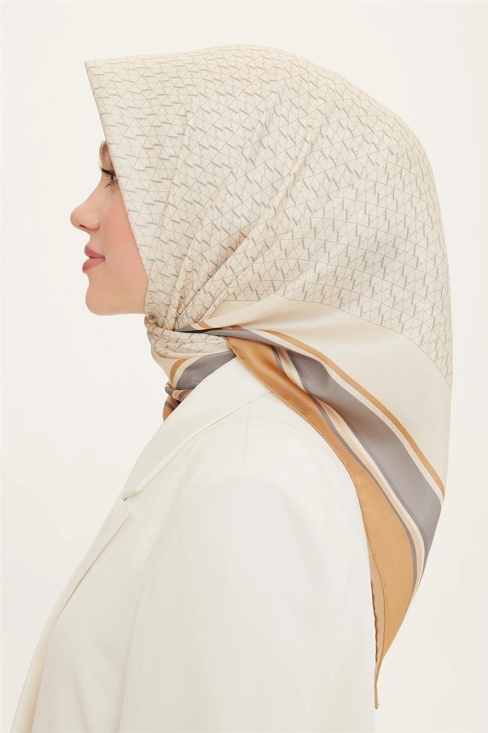 Armine Nostalji Serisi Twill İpek Eşarp 8724-03