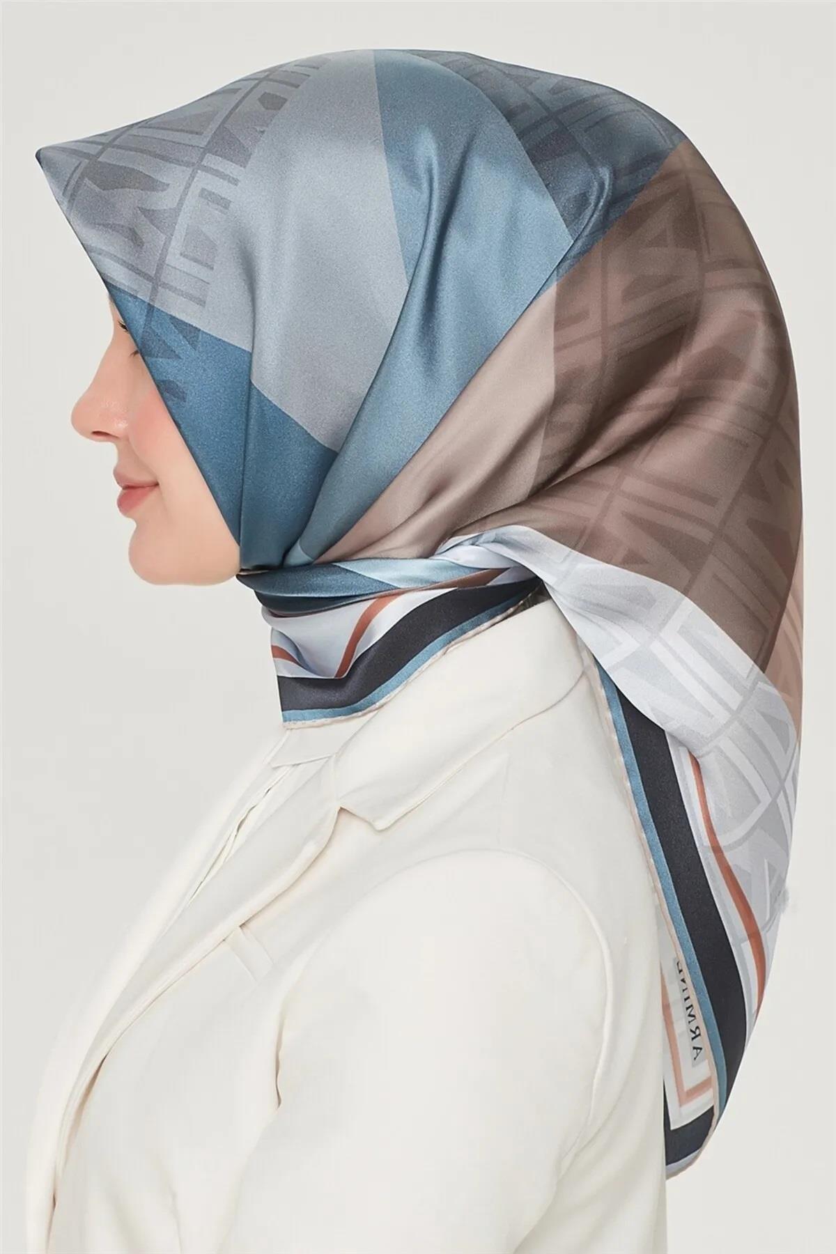 Armine Nostalji Serisi Twill İpek  Eşarp 8516D-31