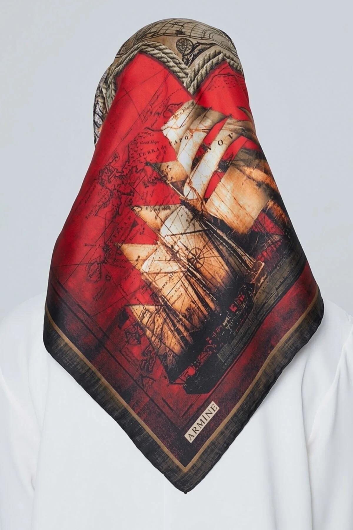 Armine Nostalji Serisi Twill İpek Eşarp 7473D-25