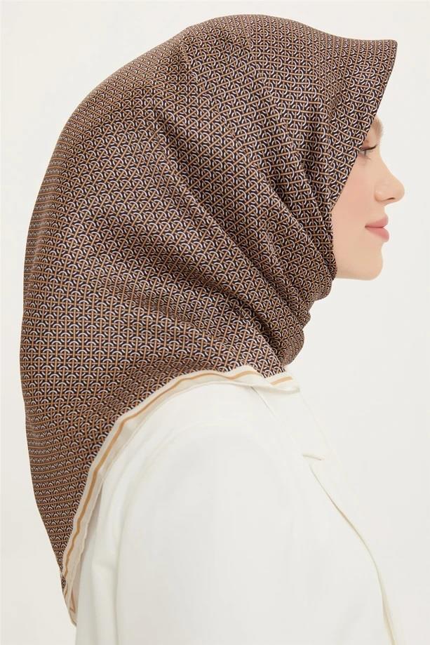 Armine Nostalji SerisiTwill İpek Eşarp 8733D-03
