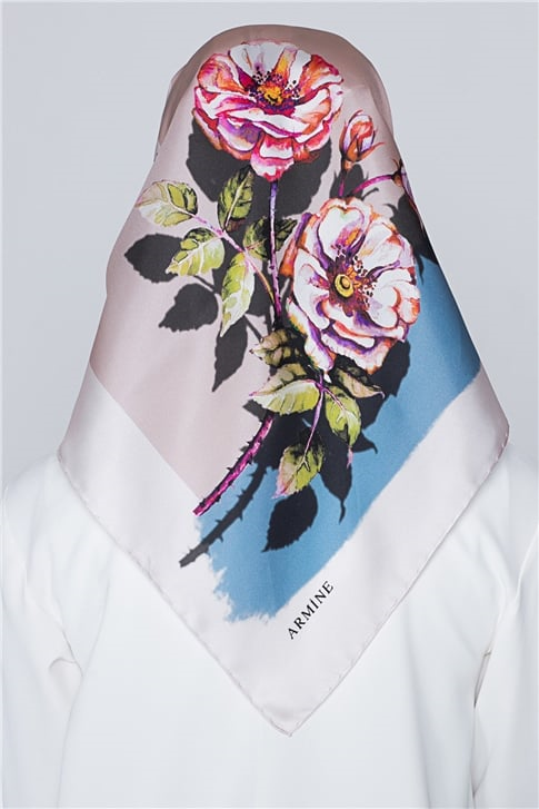 Armine Nostalji Twill İpek Eşarp 18Ya0642 34