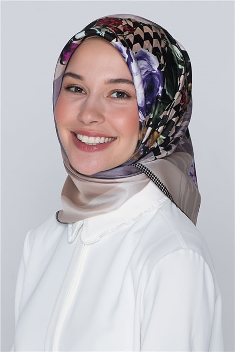 Armine Nostalji Twill İpek Eşarp 18Ya2816 11
