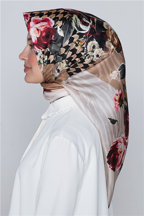 Armine Nostalji Twill İpek Eşarp 18Ya2816 10