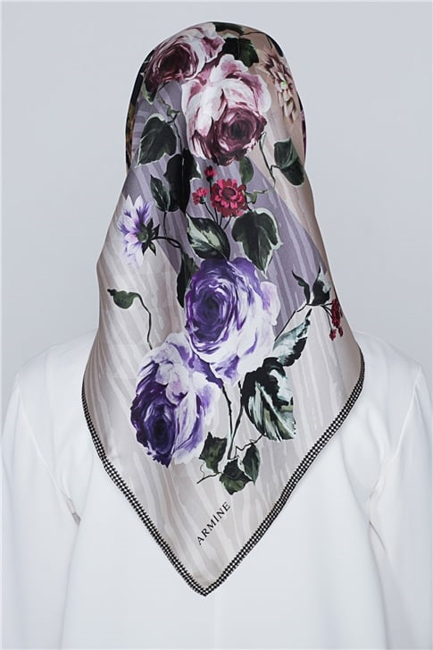 Armine Nostalji Twill İpek Eşarp 18Ya2816 11