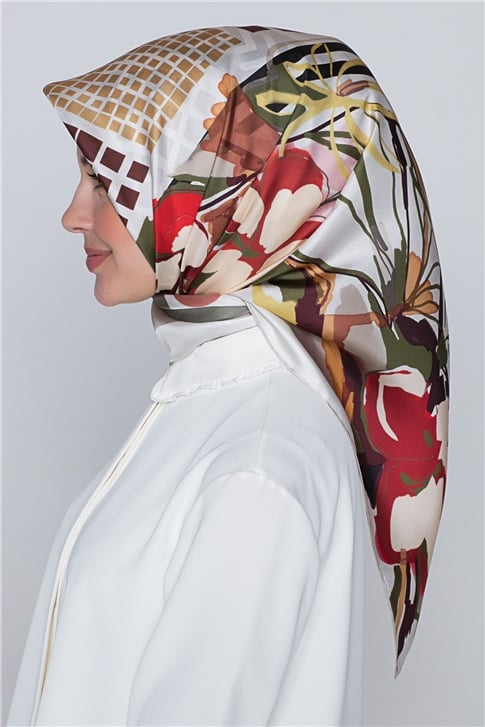Armine Nostalji Twill İpek Eşarp 18Ya2824 33